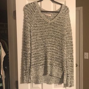 Loft white and black sweater